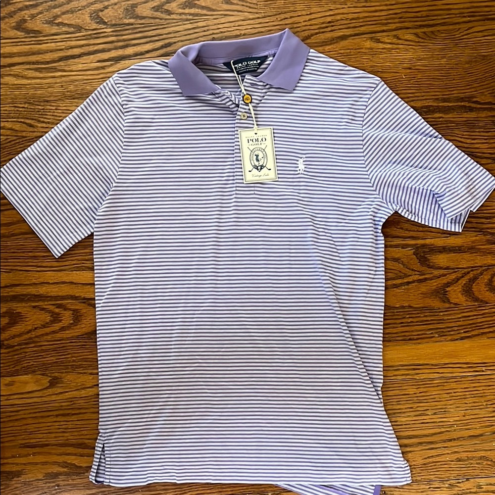 Polo by Ralph Lauren Purple Striped Polo Shirt